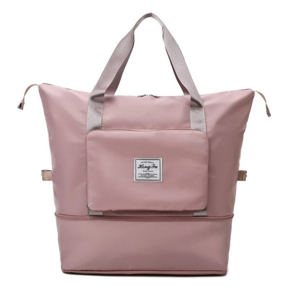 1PC Foldable Large Capacity Short Distance Travel Dry and Wet Separation Fiess Handbag Lage Bag