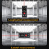 SNDWAY Dual Rangefinder 60M/100 Bilateral Laser Distance Meter with Electronic Angle Sensor,Rechargeable,Magnetism,M/in/Ft