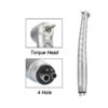 Dental High Speed LED E-Generator Handpiece 2/4 Holes Standard Head Push Button Ceramic Bearing Dentist Tips Triple Water