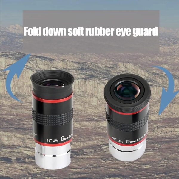 Svbony Telescope Eyepiece 6/9/15/20mm Telescope Accessory 1.25" 68 Degrees UWA Eyepieces Set for Astronomical Telescope