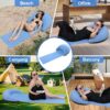 1e5bab658f735983 Strandmatte mit aufblasbarem Kissen, tragbare Matte, 178 x 76 cm (blau)