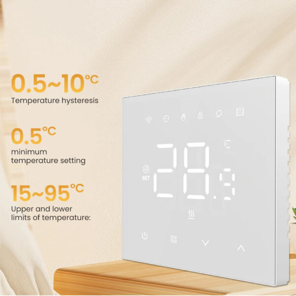 1e7168c7af5c7c7f AVATTO Tuya WiFi Smart Thermostat Underfloor Heating System for Gas Boiler Electric Heating Work with Alexa Google Home