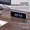 Ulanzi TC001 Smart Pixel Clock Youtube Followers Simultaneous Weather Forecast Function Pixelated Message Display