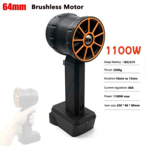Car Violent Handheld Turbo Jet Air Blower Brushless Motor Superstrong Thrust 2.2kg/s 1100W Rechargeable Portable Fan