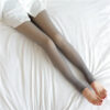 Women Socks 2024 Spring Woman Pantyhose Translucent Wool Sock Pants Winter Stocking Fleece Lined Tights Thermal Legging Fake 423