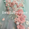 2024 New Children‘s Princess Evening Gown Sleeveless Pearls Appliques Design Wedding Birthday Baptism Party Girls Dresses A3650