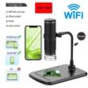 1e86f6f788310b4c Wireless Digital Microscope 50X-1000X Magnification Portable Handheld USB Microscopes with Flexible Stand For iPhone Android PC