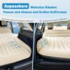Ciremiv Auto Matratze mit dem Umfassendsten Auto Camping Schlafzubehör | Auslaufsichere, Bequeme, Langlebige Auto Luftmatratze | Luftbetten with Luftpumpe | für SUV Minivan MPV Road Trip Dachzelt