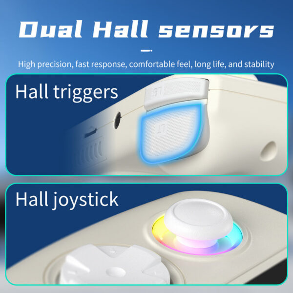 1e8ad3a0dd590c44 ANBERNIC RG Cube Retro Handheld Game Console 64bit Android 13 Unisoc T820 3.95 Inch IPS Screen Hall Joystick RGB lighting effect