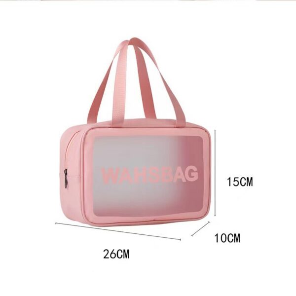 1e9a29cb187bf861 Women Portable Travel Wash Bag Female Transparent Waterproof Makeup Storage Pouch Large Capacity Cosmetic Organizer Beauty Case