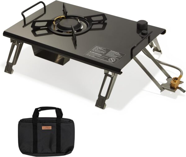 1e9c55d31c4d38a6 Naturehike Camping Gas Stove for IGT Table, Folding Isobutane Stove with Carry Bag, Portable Camp Stove for Outdoor Car Camping Cooking Tailgating