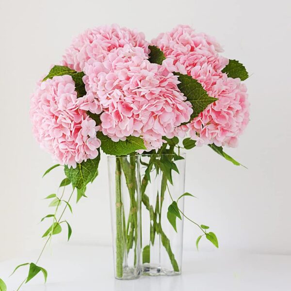 1ea00cd0c5736331 3PCS 22 inch Lifelike Artificial Hydrangea Large Real Touch Flowers Artificial Flowers Dry Flowers Outdoor Wedding Christmas Office Family Party Living Room Table Decoration (White)