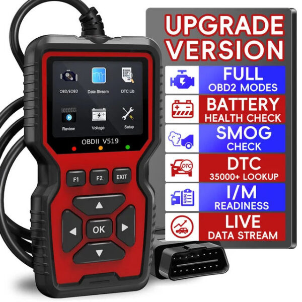 OBD2 Scanner Live Data Professional nic OBDII Diagnostic Code Reader Tool for Check Engine Light