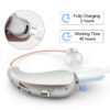 Rechargeable Aid Mini Adjustable Tone 2024 Best Sound Amplifier Portable Deaf Elderly RIC Hearing Aids