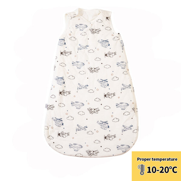 Elinfant Sleeveless Soft Newborn Baby Sleeping Bag Bamboo Cotton Warm Wearable Blanket Winter Print Vest Sleep Sack