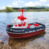 1ebff486f88a9b0b JIKEFUN 686 Rc Boat 2.4G 1/72 Powerful Dual Motor Long Range Wireless Electric Remote Control Tugboat Model Toys for Boys Gift