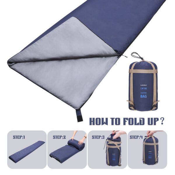 LIXADA Outdoor Envelope 190*75cm Camping Hiking Fleabag 680g Ultra-light Portable Sleeping Travel Bag