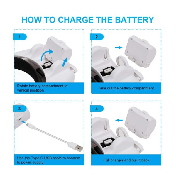 1ec82d57926b3c31 LED Headband Magnifier Rechargeable Free Magnifying Glasses with 6 Detachable Lens for Close Work Reading Jewelry Craft Repair