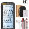 1ed32e9069a5672b ANENG 681 Rechargable Digital Professional Multimeter Non-contact AC/DC Voltage Meter LCD Screen Current Tester
