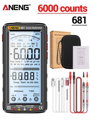 ANENG 681 Rechargable Digital Professional Multimeter Non-contact AC/DC Voltage Meter LCD Screen Current Tester