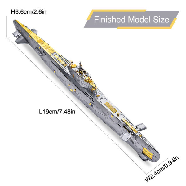1edfffc84d5324c6 Piececool 3D Metal Puzzles DIY Submarine Model Building Kits for Teens Best Gifts Brain Teaser