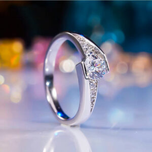 1ee6c226197d1687 With Certified Original Sier Ring 0.5 Carat Zirconia Diamond Engagement Wedding Band Fine Jewelry Accessories for Women