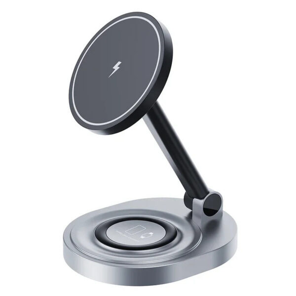 1eedcbdbb038d85d 2 In 1 Magnetic Wireless Charger Stand Pad For iPhone 15 14 13 12 Pro Max 11 X Apple Watch Fast Charging Dock Station