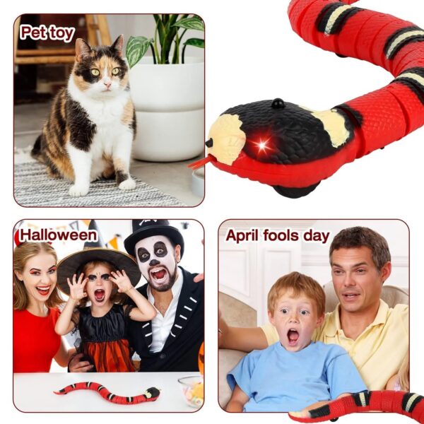 1f01a50d276a161b Smart Sensing Toys Interactive Automatic Eletronic Snake Cat Teaser Indoor Play Toy USB Rechargeable for Cats Kitten