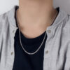 1f0a2746603278aa Men 100% Sterling Sier 3mm Twist Rope Necklace Women Diamond Cut Clasp Box Chain 16-30 inch Chocker Jewelry Boy Gifts