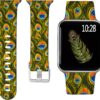Laffav Compatible with Apple Watch Band 41mm 40mm 38mm iWatch Series 9 & Ultra 2 & SE & Ultra & Series 8/7/6/5/4/3/2/1 for Women Men, Colorful Jellyfish, M/L
