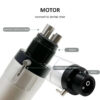 NSK FX23 Style Dental Low Speed Handpiece Kits Teeth Polishing Contra Angle Air Motor External Water Spray 2/4H Connector E-type