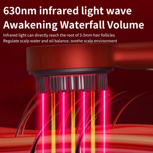 1f4a21731804de81 Electric Vibration Massage Comb Red Light Therapy Hair Growth Massage Scalp Brush Anti Hair Loss Liquid Oil Applicator Hair Care