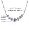 1f4d2ee4fec781c2 Moissanite Necklace for Woman Wedding Fine Jewely with Certificates 925 Sterling Sliver Plated 18k White Gold Necklace