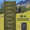 1f4ea177995d5a44 KingCamp Schlafsack Outdoor Warmer Deckenschlafsack für Erwachsene 3 Jahreszeiten leicht zu tragen wasserabweisend & warm für Kinder Erwachsene beim Camping & Outdoor Kleines Packmaß