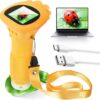 Kids Microscope 1000x Magnifier Microscope 200 Megapixels With LED Photo Video Function Educational Toys Science For Children