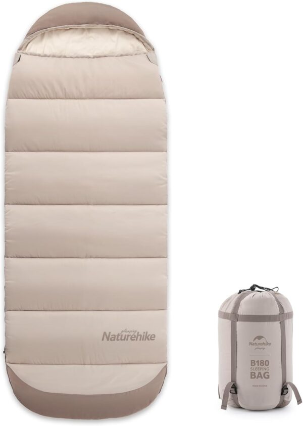 1f66f7f0b192c8e9 Naturehike Lightweight Mummy Sleeping Bag for Adults - Warm Cotton, Spliceable, Perfect for Outdoor Camping & Hiking