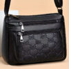 New Women's Bag Mother Bag, Multi-layer Soft PU Leather Shoulder Crossbody Bag Briefcase ( Zipper Direction Assorted Varieties)