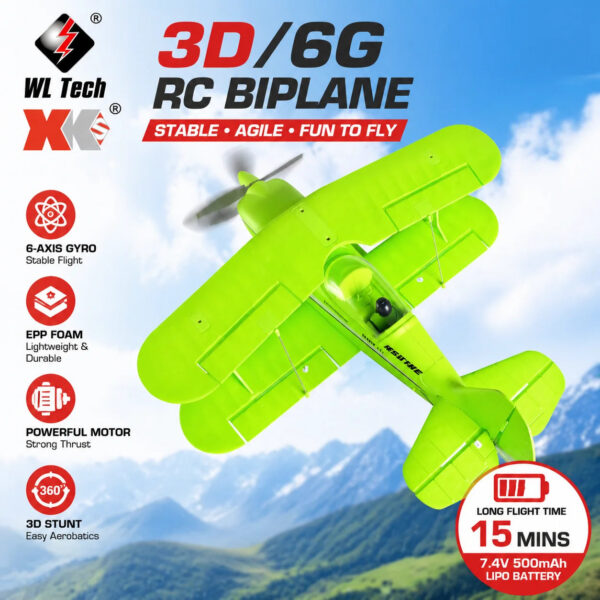 1f697e1b3196ce40 New WLtoys Remote-Controlled Aircraft Brushless Motor 3D/6G with Gyroscope Dual Wings Four Channel Airplane Boy Toy Gift