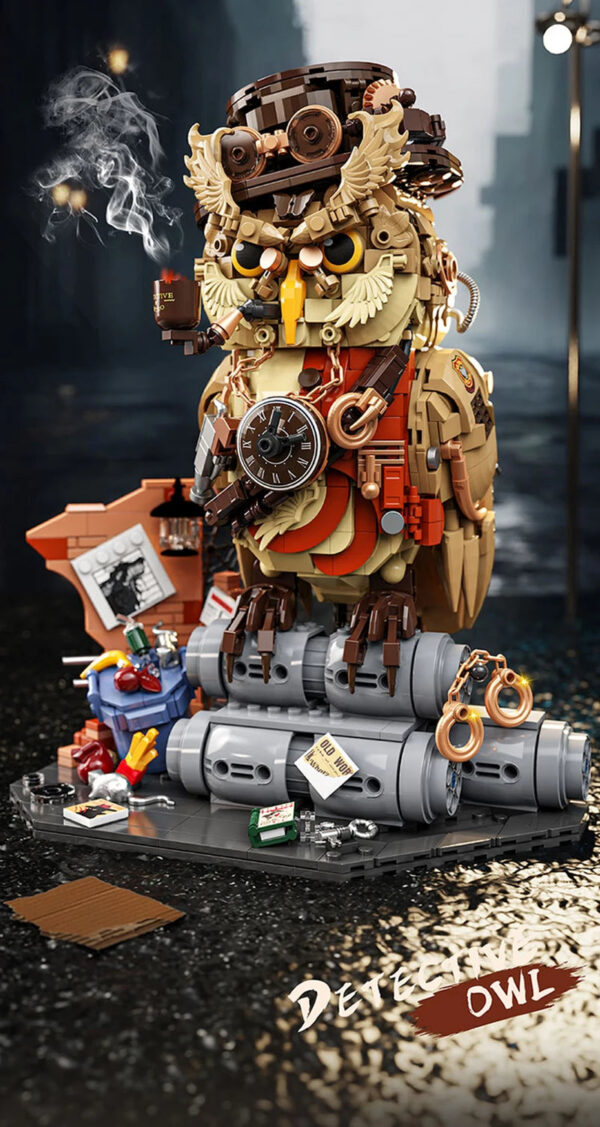 1200+pcs Owl Detective Magic Animal MOC Building Blocks Set Educational DIY Toys for Kids Adult Gifts Creative Bricks Toy Model