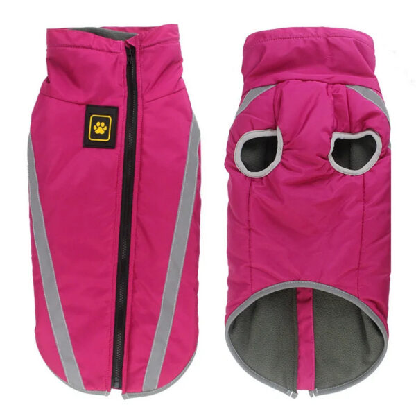 1f92914e34d874ef Waterproof Clothes for Large Dogs Winter Warm Big Jackets Padded Fleece Pet Coat Safety Reflective Design Dog Clothing