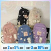 1f937934dcd3dd2a Popular Pink Purple Color Girls High School Student Backpack Bags