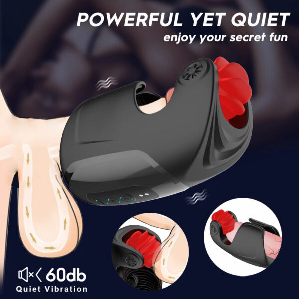 Male Toy Masturbator Tongue Licking Vibrator for Men Delay Stamina Trainer Oral Climax Masturbation Sex Toys