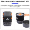 1fa718f32db28d6e Widesea Camping Cooking System with Heat Exchanger Outdoor Gas Burner Stove Tourist Pot Set Cup Tableware Cookware Tourism Hike