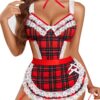 Avidlove Womens Sets Lace V Neck Teddy Babydoll 3 Pack Lingerie Costumes Sleepwear Dress S-XXL