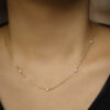 1fb6abb3a3c1bcc4 JKeli 100% S Sterling Round Zircon Bead for Women Gold Sier Color Korea Clavicle Chain Necklace Trendy Jewe