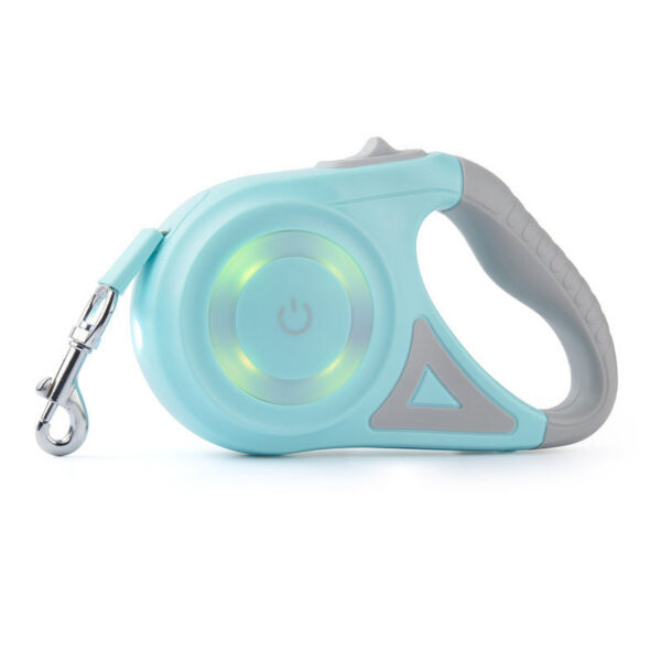 1fbfab3454c74c73 5M Automatic Retractable Dog Leash with Led Flashlight Durable Nylon Lead for Pet Dogs Adjustable Walking Running Rope
