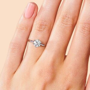 1fc5839f2fdf4dcd GRA 0.5ct 1ct Real Moissanite Ring Engagement Wedding Diamond Rings for Women Sterling Sier Quality Fine Jewelry