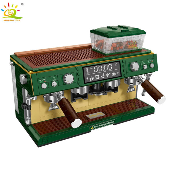 1fd977e78e813bcf HUIQIBAO 928PCS MOC Coffee Machine Model Micro Building Blocks Mini Diamond City Friend Bricks Set Children Toys Kids Girl Game