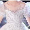 Girl’s Puffed yarn Princess long Super fairy Children Pageant Gown Sequin Kids Dresses For Party Wedding Girls Dress