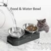1fe53152fa7348dc Stainless Steel Cat Food Bowl, 15-Angle, Ergonomic Design Reduces Vomiting